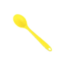  Silicone Spoon Non-Stick Random Color High Temperature Spoon New High Quality Silicone Stainless Steel Paddle Tablespoons 