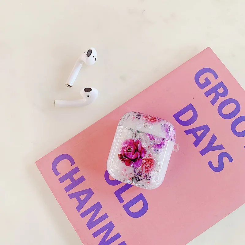 Чехол для оригинальных Airpods Pro, чехол с цветочным рисунком, милый чехол для Apple Airpods 2, 1 чехол, аксессуары, наушники Air Pods, чехол, коробка