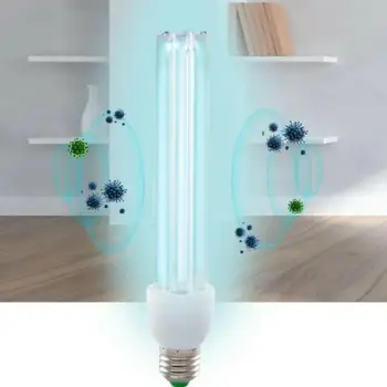 

E27 UVC Ultraviolet UV Light Tube Bulb Disinfection Lamp Sterilization Lights 15-20W Lamp Mites Bulb Ozone Germicidal AC220 A5U4