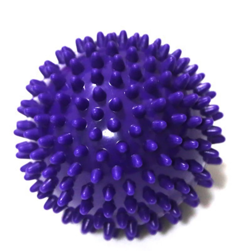 Maxairms ПВХ коврик для фитнеса шарики для массажа рук ПВХ подошвы Ежик сенсорный хват тренировочный мяч портативный шар для физиотерапии - Цвет: Фиолетовый