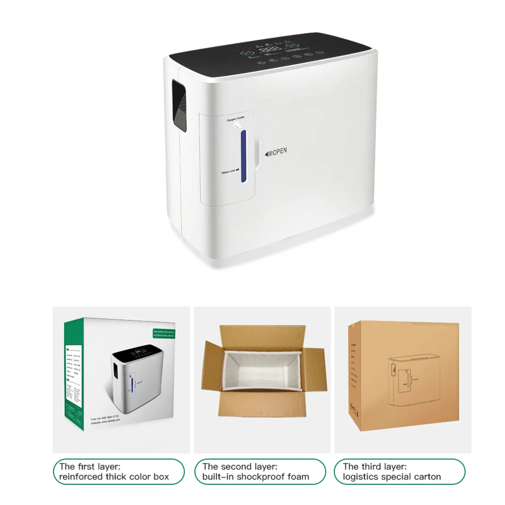 1-6L/Min Sauerstoff Generator Mit Intelligente Stimme O2 Konzentrator Luftreiniger Maschine 110V 1-6L/Min Sauerstoff Generator Mit Intelligente Stimme O2 Konzentrator Luftreiniger Maschine 110V