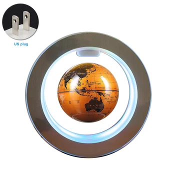 

Magnetic Levitation Auto Rotating Home Decorative 4 Inch World Map Earth Led Office Floating Globe Anti-gravity Gift Desktop