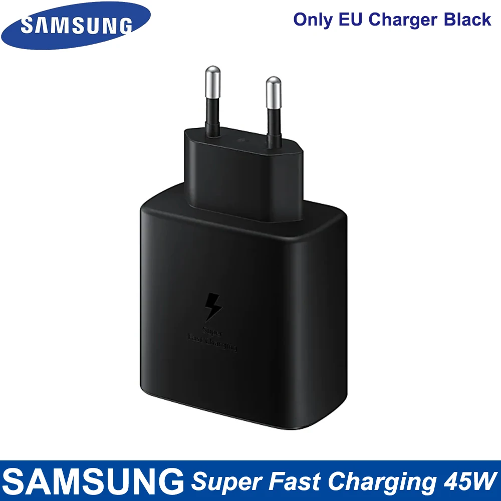 For Samsung Fast Charger 45W Fast Type C Adapter Cable for Samsung GALAXY Note 10 20 S20 Plus S20 Ultra S21 A71 A80 A91 65w usb c charger Chargers