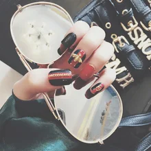 Маникюр готовый продукт онлайн Стиль Знаменитостей INS мода пчелы ногтей готовой Продукт блесток Маникюр патч фототерапия a L64