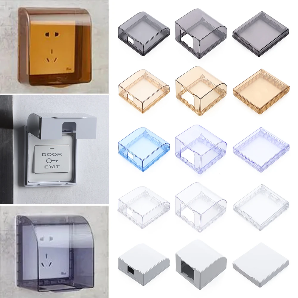 86 Type Wall Socket Waterproof Box Self Adhesive Electric Plug Cover