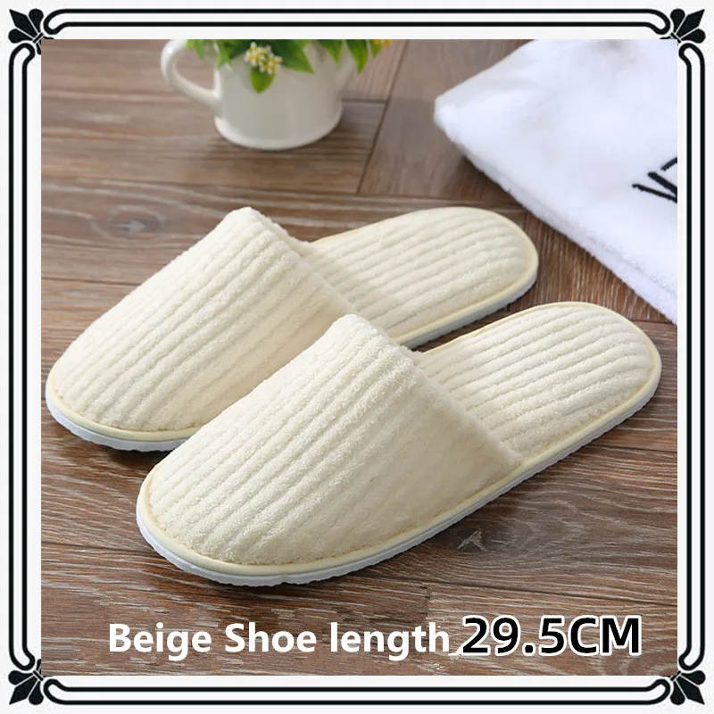 soft indoor slippers 5 Pairs/Lot Mix Colors Men Women Disposable Hotel Slippers Cotton Slides Home Travel SPA Slipper Hospitality Cheap Footwear leather indoor slippers Indoor Slippers