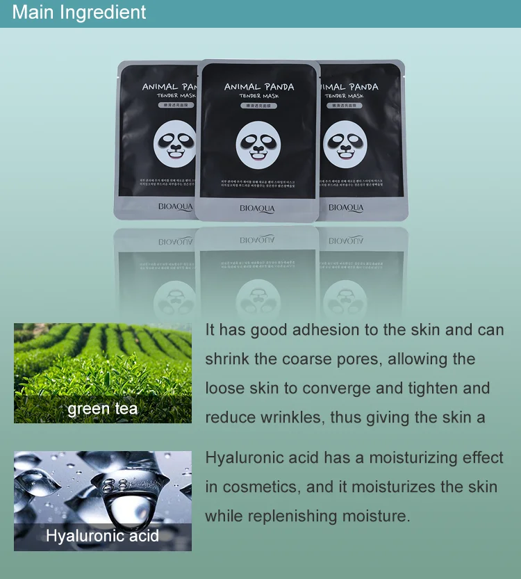 BIOAQUA Skin Care Korea Face Mask Hot sale Moisturizing Facial Mask Sheet Whitening Essence Animal Facial Mask