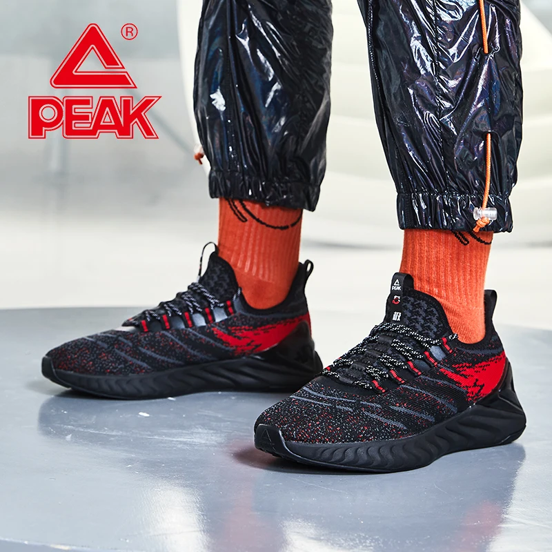 New PEAK TAICHI Men Running Shoes Lightweight Shock Absorbing Sports