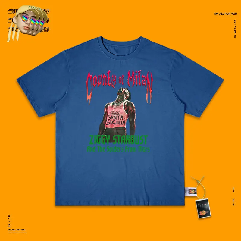 royalblue Thug Life Майами бандит банда рэп Математика хип-хоп рэпер певец портретная печать футболка - Цвет: royalblue