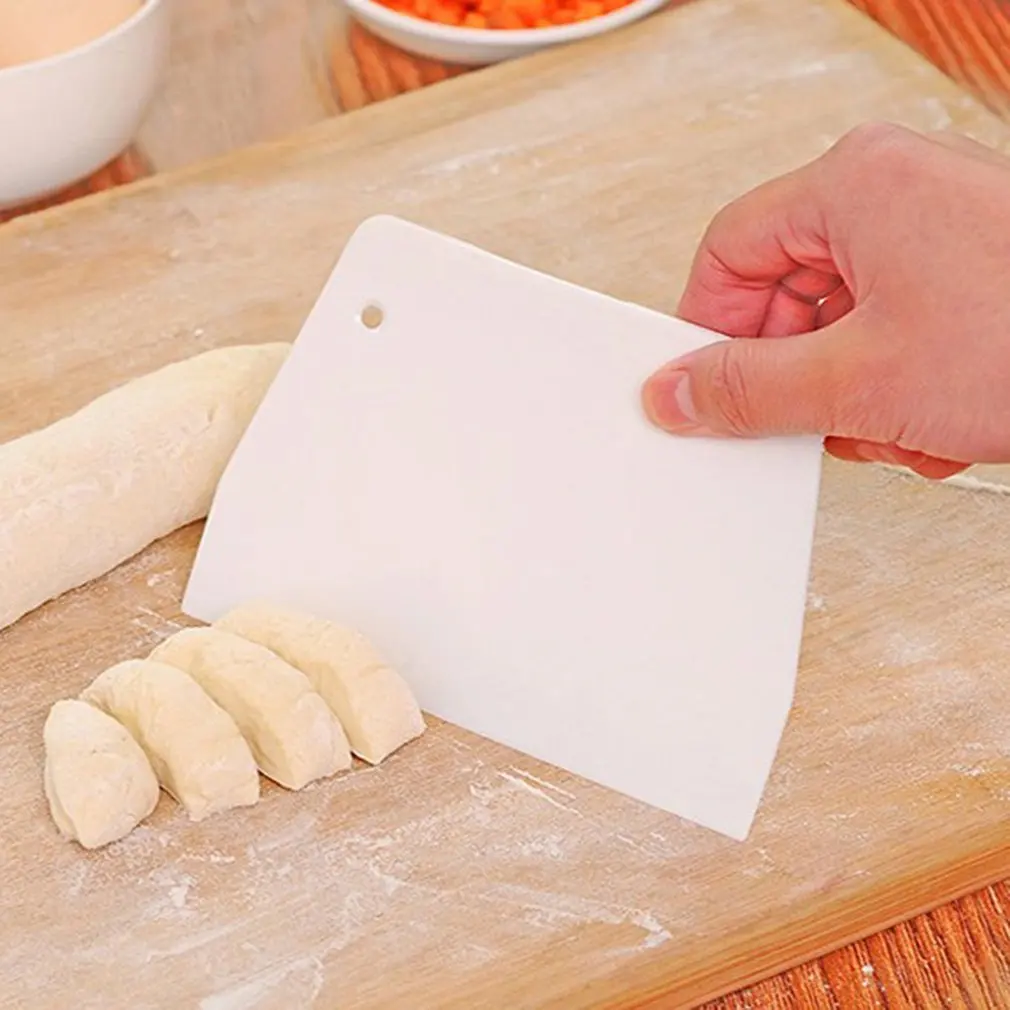 Baking Tools Plastic Scraper Trapezoidal Small Cream Cake Dough Cutting Knife | Дом и сад