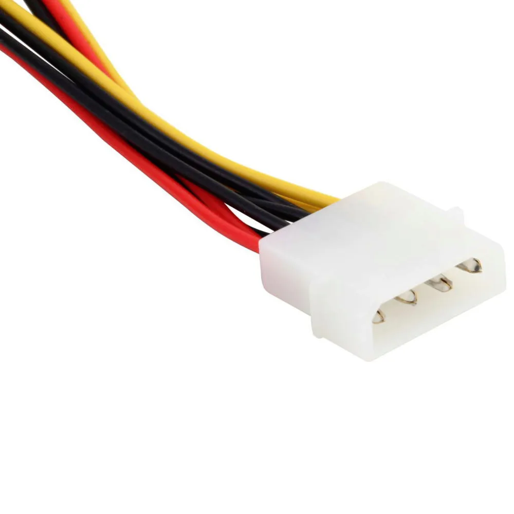 4Pin IDE Molex to 15Pin Serial ATA SATA Power Adapter Cable Y Splitter Hard Drive Power Supply Cable Hot Worldwide