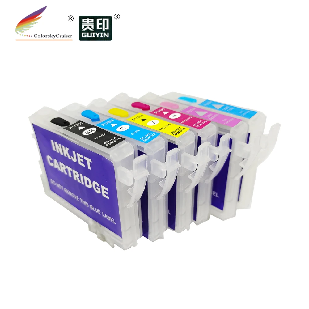 (RCE-IC6CL32) refillable refill ink cartridge for Epson IC6CL32 ICBK32  PM-930C PM-940C PM-A870 PM-A890 PM-D750 PM-D770