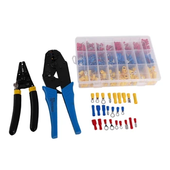 

421 Pc Set Heat Shrink Wire Connectors Kit Wire Crimper 30J 0.5-6 Electrical Insulated Crimp Marine Automotive Terminals Termina