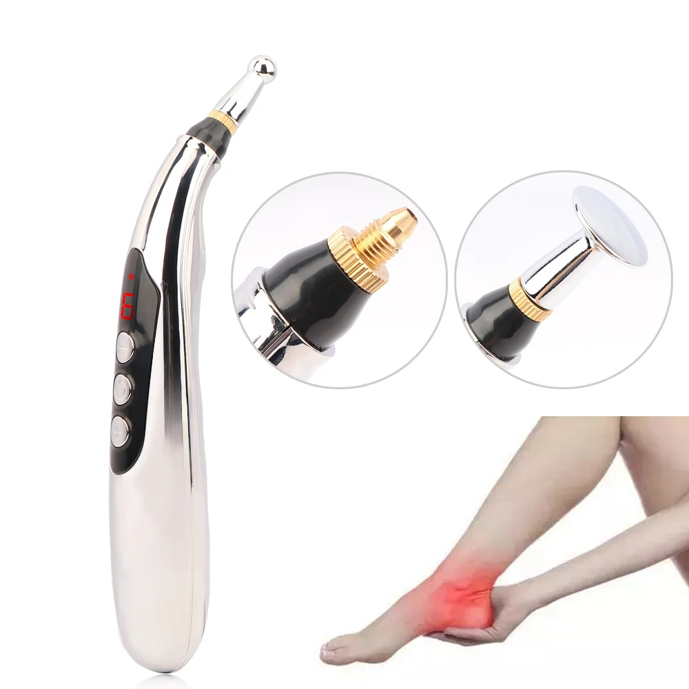 USB аккумуляторная электронная Массажная ручка электрические меридианы лазерная