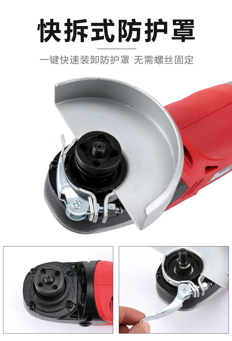 4000 mAh lithium battery angle grinder metal grinding machine household cutting machine grinder electric tools