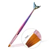 New 5pcs/set Colorful Mermaid Design Nail Brush Acrylic Drawing Pen Sawtooth Flower Pen Light Therapy Pen Painted Pen Tools 2