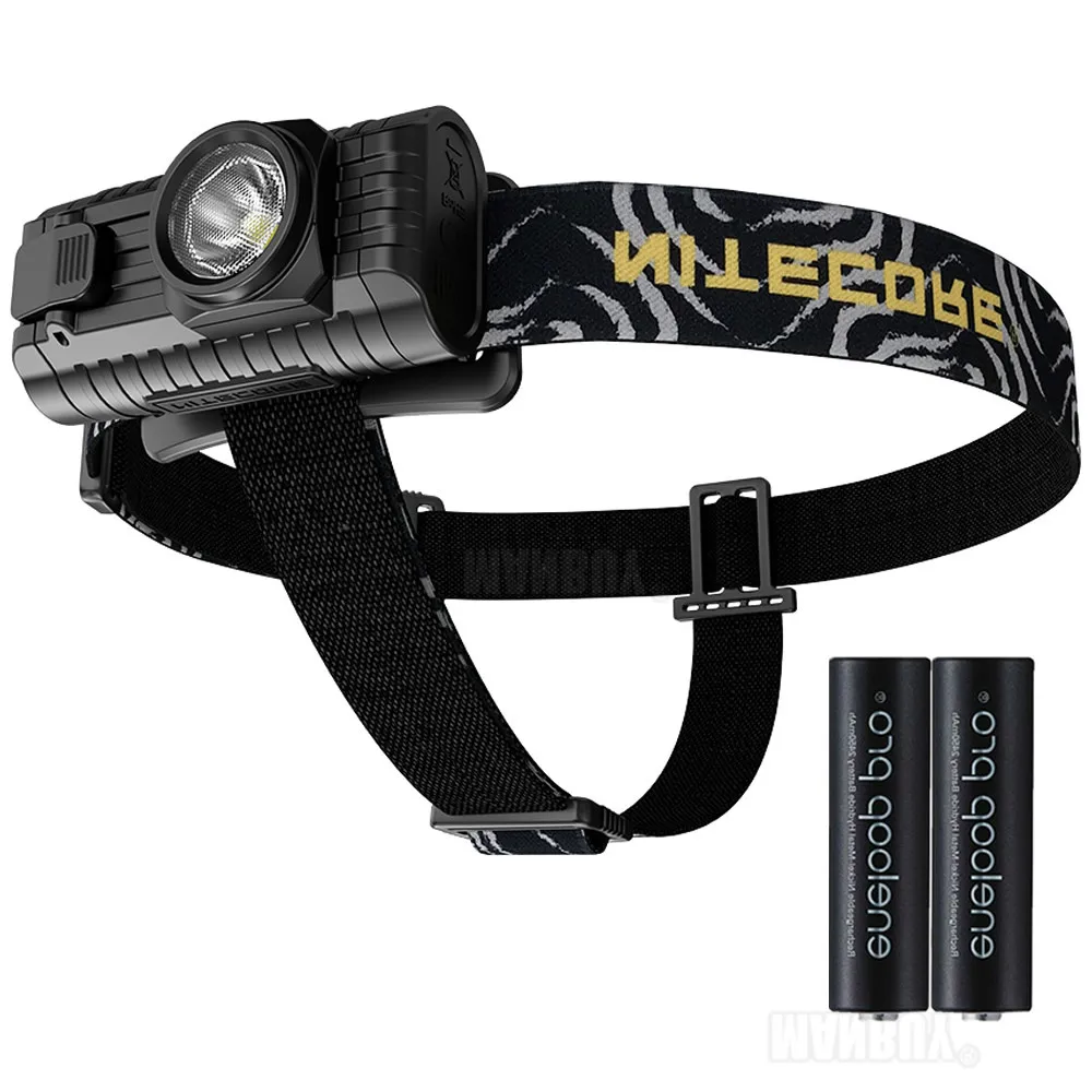 2020 NITECORE HA23 CREE LED Headlamp 2x 2500mAh Rechargeable Battery Lightweight Design Durable PC Materials Light Free Shipping