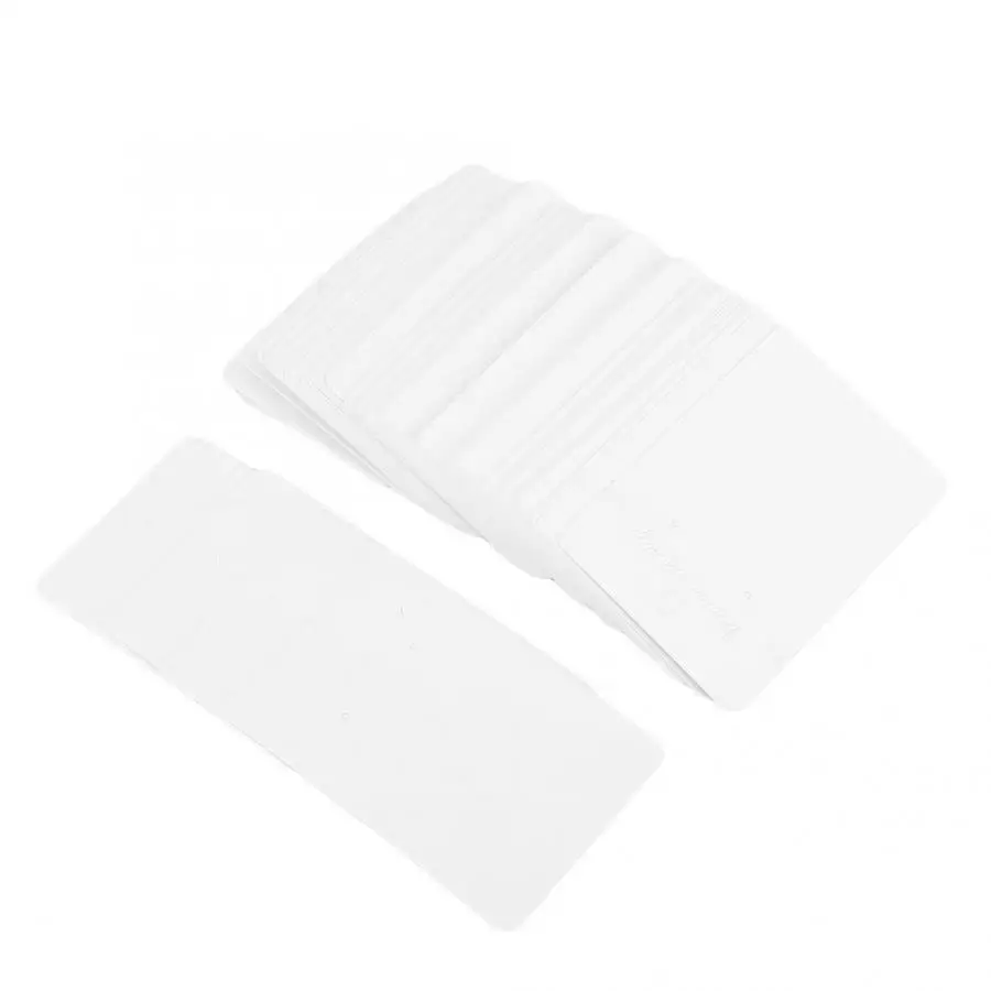 100Pcs 6*9cm Jewelry Bracelet Display Storage Paper Cards Necklace Pendant Hanging Card Necklace Show Cards
