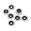 8Pcs Shower Door Runner Rollers Wheels Pulleys Replacement Parts 23mm Diameter Top Bottom Bathroom Replacement Parts 2