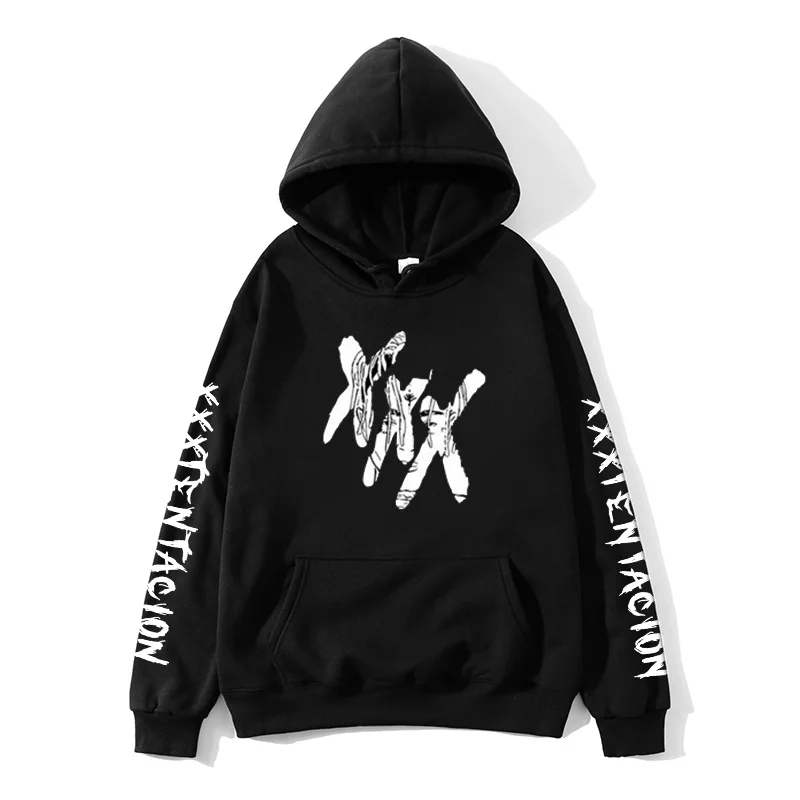 

2019 XXXTentacion Hoodies Men/Women Casual Pullover Streetwear Sweatshirt Sudadera Hombre Harajuku Male Hood Crewneck 3XL
