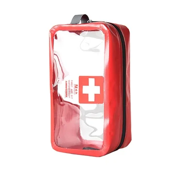 

Portable Travel Bag Outdoor Camping Survival Medical Bag Big Capacity PVC Transparent Empty First Aid Kit Emergency Medical Box
