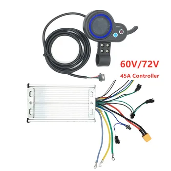 

ZB 60V 72V 45A Controller for Dual motor 3200w 5600w 6000w 7000W scooter Display Accelerator PCB main board