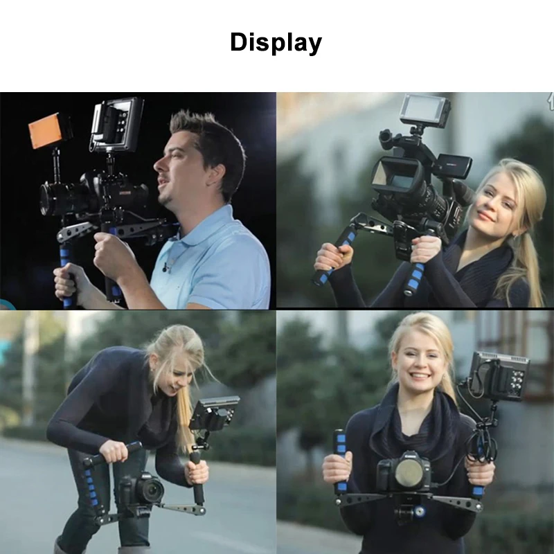 Двойной Ручной Стабилизатор для камеры SONY Canon Nikon Panasonic Pentax|Стедикамы и системы