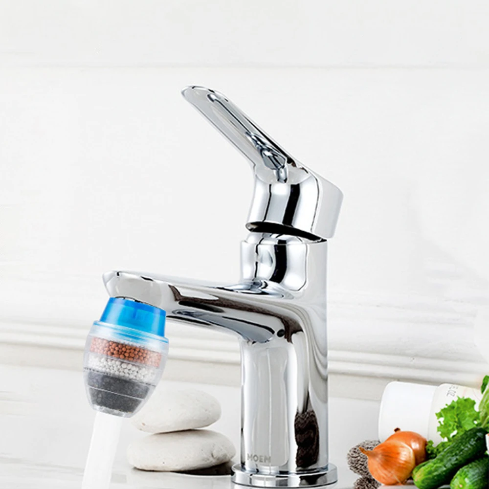 

Faucet Water Filter Purifier Kitchen Tap Filtration Activated Carbon Removes Chlorine Fluoride Heavy Metals Hard Water Softener