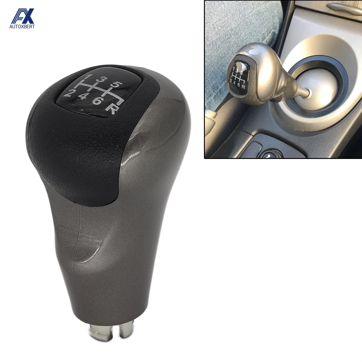 6 Speed Mt Car Gear Shift Knob Stick Ball Head Change Lever Knob For