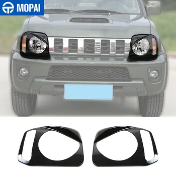 

MOPAI Lamp Hoods for Suzuki jimny Black Car Front Headlight Light Lamp Decor Cover Accessories for Suzuki Jimny 2007+ Styling
