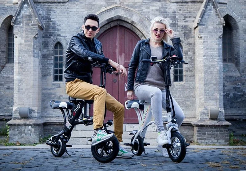 12 Inch Lightweight Electric Scooter 2 Wheels Electric Scooters 500W Mini Foldable Electric Bikes Adults With Anti-theft System (6)