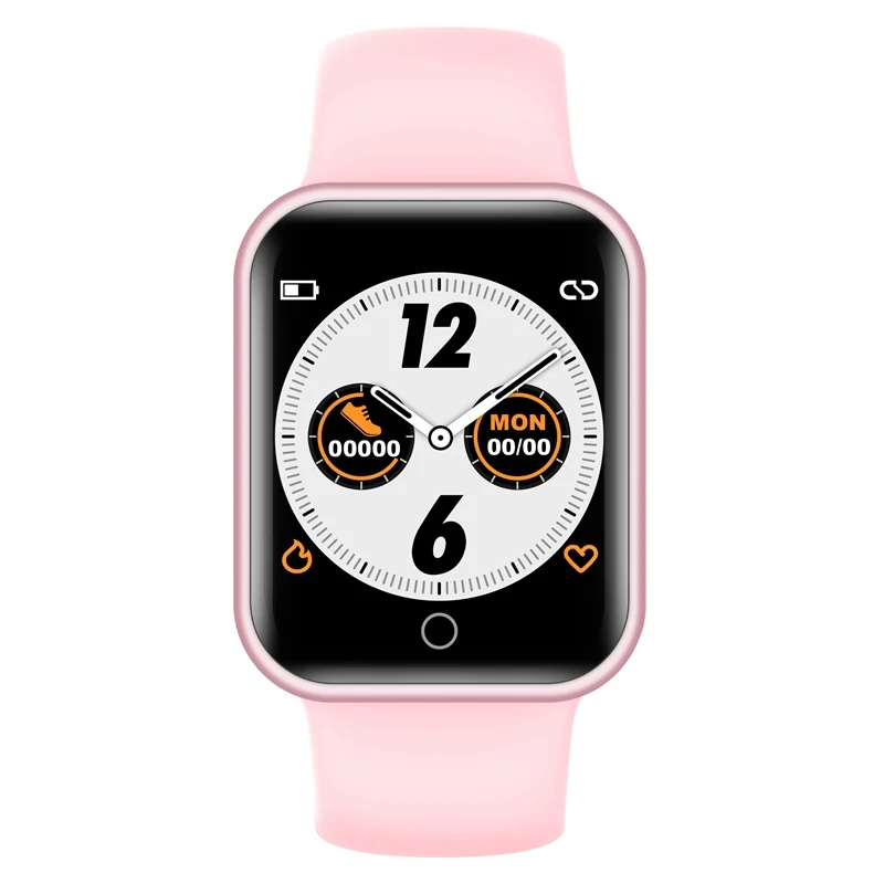 NY07 smartwatch кровяное давление фитнес-трекер для измерения сердечного ритма спортивные Смарт-часы для Android iPhone xiaomi Pk IWO 8 Series 4 - Цвет: pink