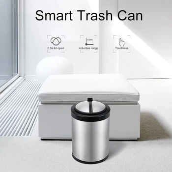 

New 9L Home Intelligent Waste Bins Automatic Induction Electric Trash Can Smart Rubbish Garbage Bin Sensor for Kitchen Bedroom