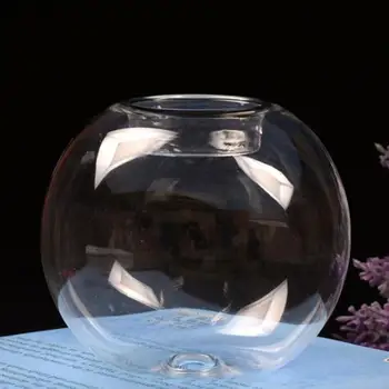 

Transparent Round Crystal Hollow Candle Holder Candlestick Table Party Wedding Banquet Home