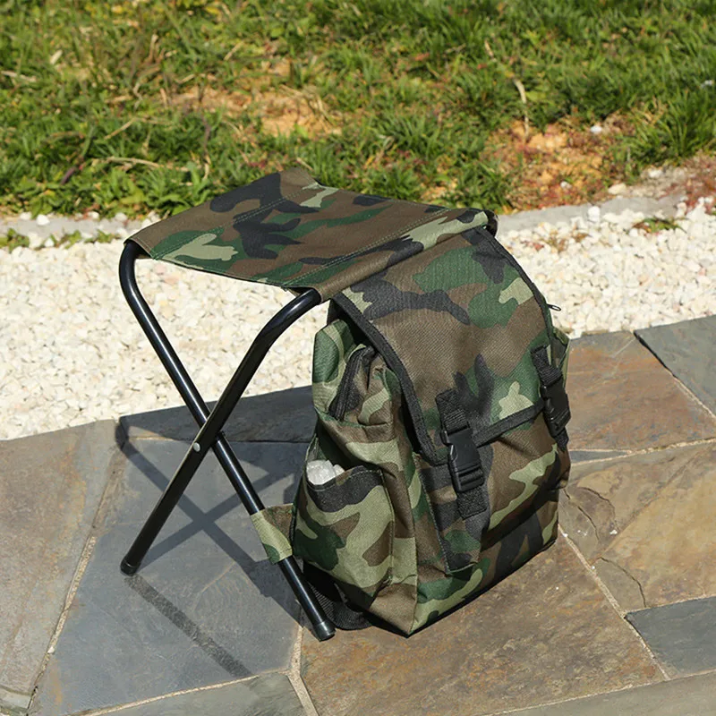 Multifunctional fishing tackle bag fishing chair backpack handbag outdoor  camping storage bag