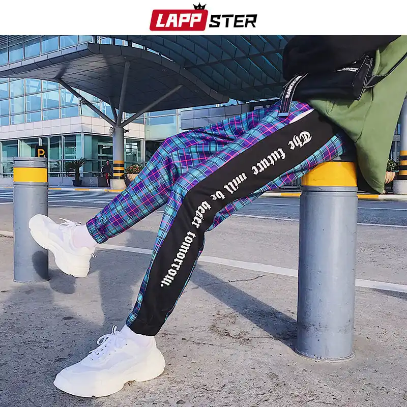 streetwear plaid pants