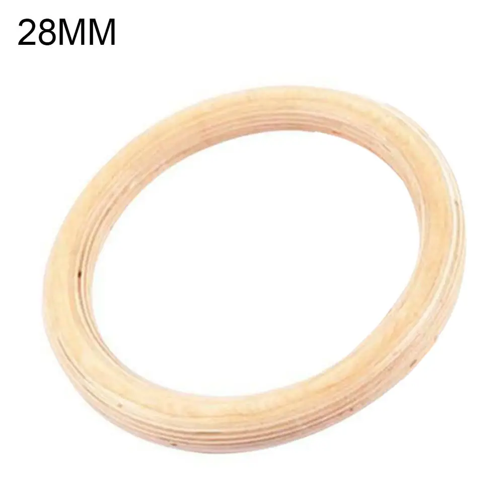 Wooden Gymnastic Rings 28/32mm Exercise Fitness Rings Gym Pull Ups Buckles Indoor Yoga Crossfit Strength Training gimnasia