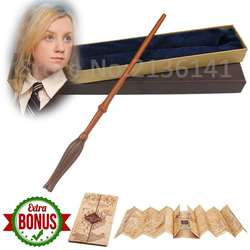 Luna 28 Kinds of Potter magic Wand With Gift Box Packing Metal-Core Magic Wand For Children Cosplay Harried Magical Wand With Bonus - Цвет: Luna