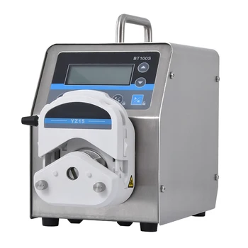 

1pc led digital display low flow Precise variable speed peristaltic pump for water pumps fluid BT100S / YZ15