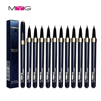 

12 Pcs/Lot Super Thin Liquid Eyeliner Black Professional Liquid Eyeliner Pen Make up 24 Hours Long Lasting Water-Proof Eyeliner