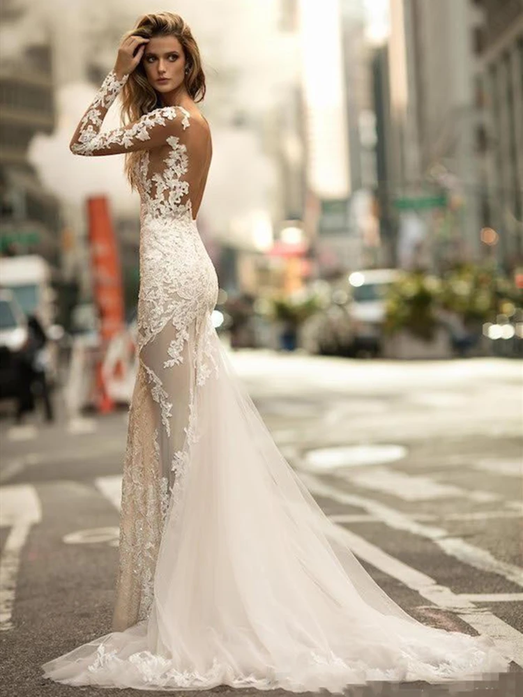 2018-long-sleeves-berta-gorgeous-mermaid-wedding-dresses-sexy-sheer-full-lace-appliqued-brid   al-dress-see-through-backless-bridal-gowns