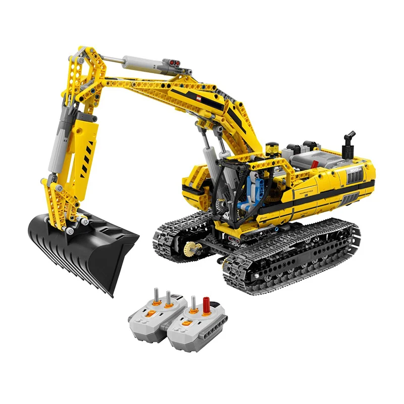 DHL 20007 Technic автомобиль серии совместим с 8043 модель экскаватора строительный комплект блоки кирпичный мотор игрушка для детей в подарок модель