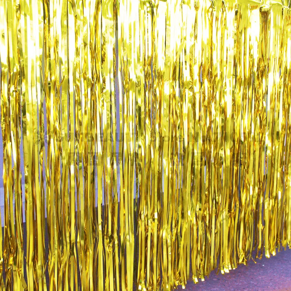 Летние Тропические Платья вечерние металлическая бахрома из фольги Украшение стола для Гавайский участник Luau День рождения Юбилей Декор