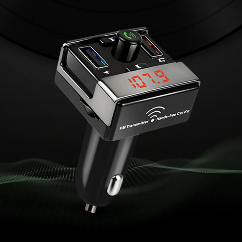 MP3-плеер беспроводной fm-передатчик Handsfree USB автомобильный Bluetooth двойной USB интерфейс MP3-плеер зарядное устройство