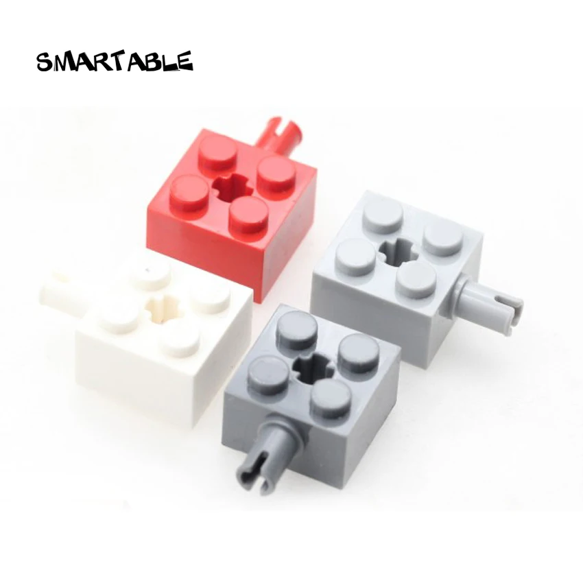 Кубики Smartable 2x2 со штифтом и отверстием оси детали MOC игрушки для детей совместимы