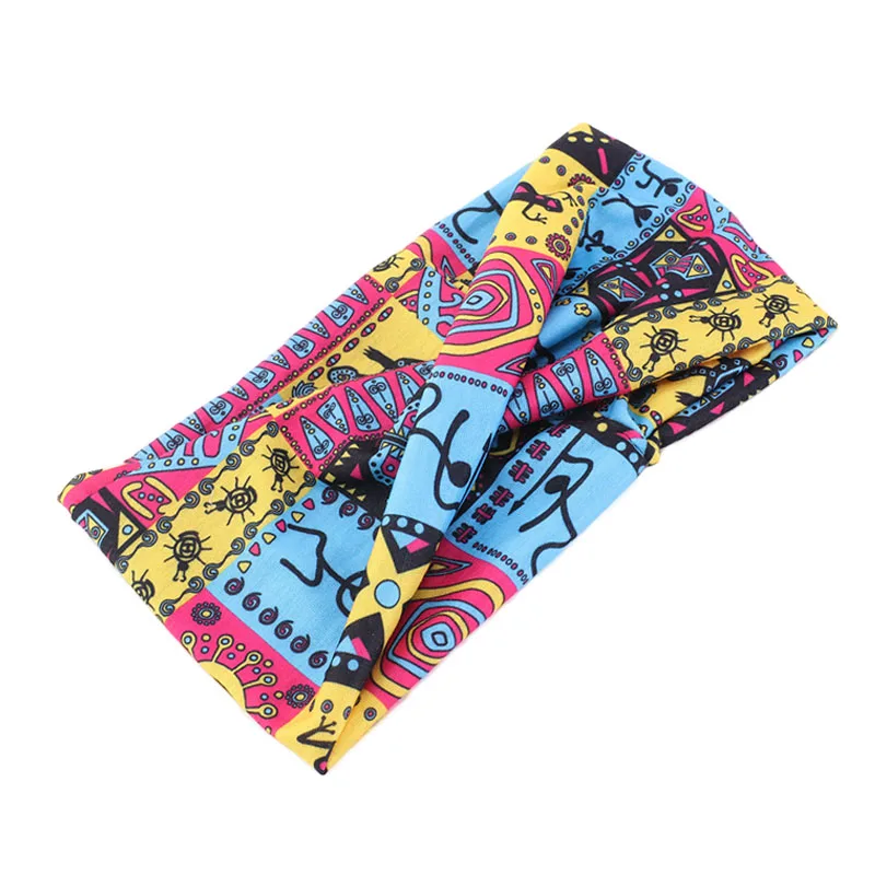 hair clips for fine hair New fashion Women African pattern flower turban Muslim Turban headscarf headwrap Ladies Chemo Cap Soft Comfortable cotton Hat hair clips