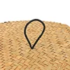 Handmade Storage Basket Cachepot For Flowers Weaving Woven Rattan Storage Container Box Basket Natural Snack Storage Round Box 5