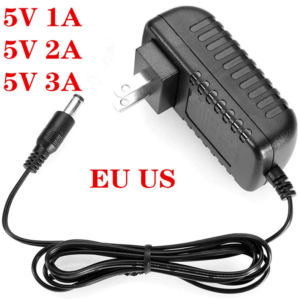 Adattatore Ac / Dc Dc 5 V 0.5A 1A 2A 2.5A 3A Ac 100-240V Adattatore Di Alimentazione Convertitore 5 V Volt 1000Ma Caricabatterie