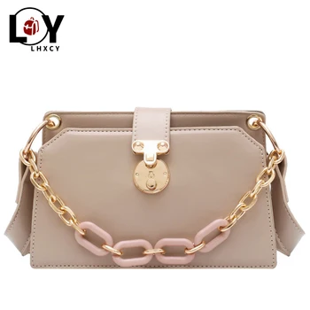 

Vintage Crocodile Pattern Luxury Pu Chain Square Bag Crossbody Bags Fashion Ladies Shoulder Bags Summer Simple Shopping Handbags