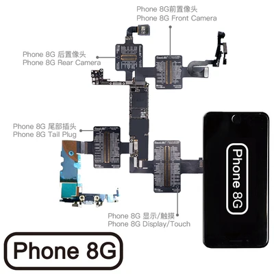 Гибкий кабель для iPhone 6/6 P/6 S/6SP/7/7 P/8/8 P/X материнская плата измерение сопротивления напряжения тест Удлинитель телефон Ремонт Инструменты - Цвет: 8